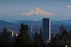 Portland: Blick über Portland vom Japanischer Garten